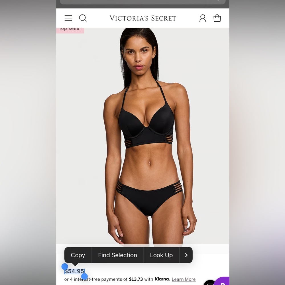 🖤Victoria’s Secret Bombshell Bikini Top
